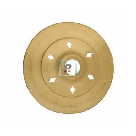 Vented Brass Vase Cap round Ø60mm.