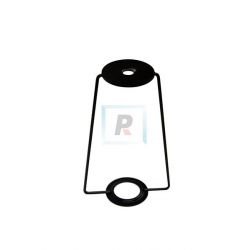 Lira hierro negro E14 de 150mm