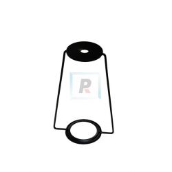 Lira hierro negro E27 de 150mm