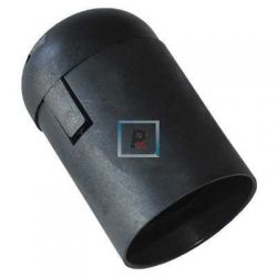Portalamparas Liso termoplastico E-14 Negro