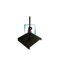 Pie de lampara negro de hierro de 230mm de alto