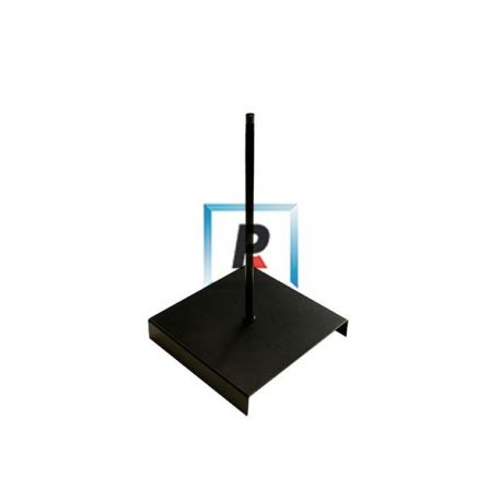 Pie de lampara negro de hierro de 280mm de alto