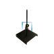 Pie de lampara negro de hierro de 330mm de alto