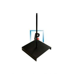 Pie de lampara negro de hierro de 330mm de alto