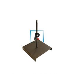 Pie de lampara marrón de hierro de 230mm de alto