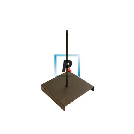 Pie de lampara marrón de hierro de 280mm de alto