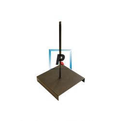 Pie de lampara marrón de hierro de 330mm de alto