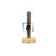 Pie de lampara Redondo Inoxidable y piedra de 335mm