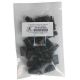 Sujetacable manguera redonda negro (pack 12 unidades)