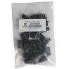 Sujetacable manguera redonda negro (pack 12 unidades)