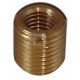 Stripped tube, brass M-10 to 1/4