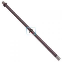  Tubo roscado en puntas de 250mm color marron
