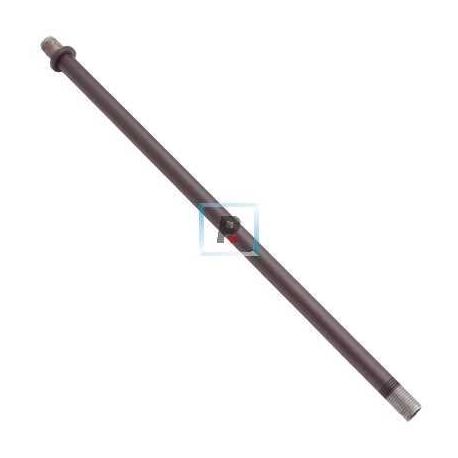  Tubo roscado en puntas de 250mm color marron