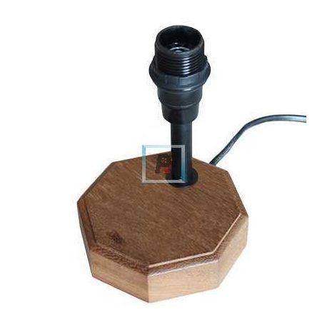 Base de madera para punto de luz 10x10x14 cm.