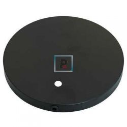 Base hierro redonda negro texturado de 183mm Øx18
