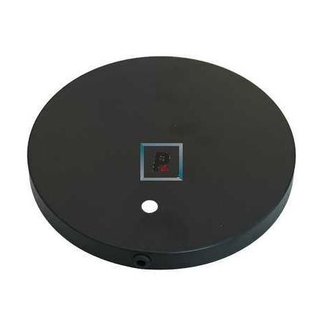 Base hierro redonda negro texturado de 183mm Øx18