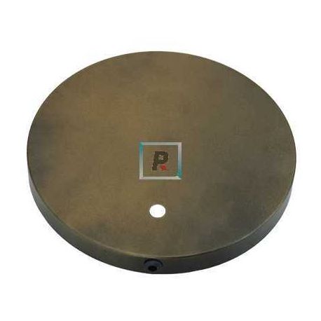 Base hierro redonda cuero de 120mm Øx18