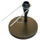 Base hierro redonda cuero de 183mm Øx18
