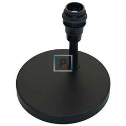Pie de hierro negro punto de luz 120 Øx140 H