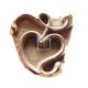 Glass embossing IVY LEAF bronze