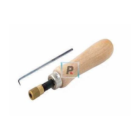 Mandrel pin vise with tungsten tip