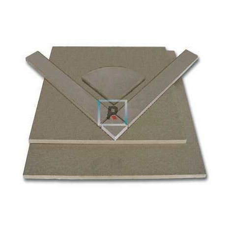 Placa Cordierita Lisa de 521x521x16mm