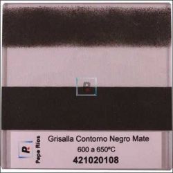 Grisalla Contorno Negro Mate 100 gr.