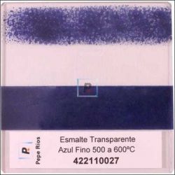 Esmalte Transparente Azul Fino 550ºC 100 gr.