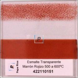 Esmalte Transparente Marron Rojizo 550ºC 100 gr.
