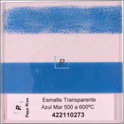 Esmalte Transparente Azul Mar 550ºC 100 gr.