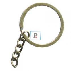 Anilla para Llavero Zamak Bronce (Pack 6uds)