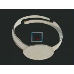 Base anillo plata ajustable 8.5mm