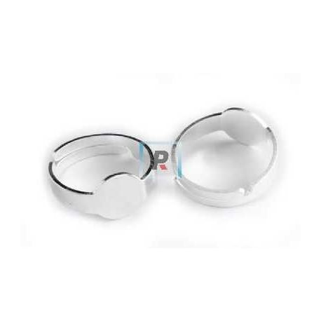 Base anillo ajustable metal 12mm (Pack 12uds)