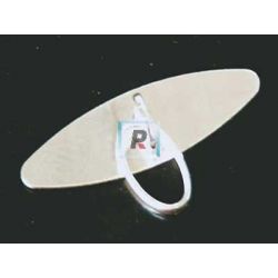 Terminal colgar Piedra 19x5mm Plata de Ley