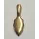 Base Colgante Plata chapado en Oro 18K 25x8mm (Pack 25uds)
