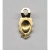 Base pendiente Plata chapado en Oro 18K 14x6mm(Pack 25uds)