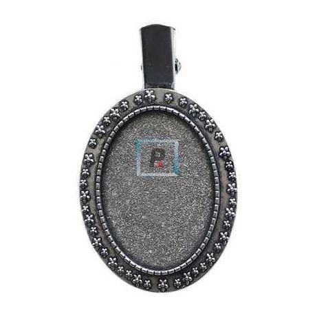 Horquilla Zamak Oval de 35x25mm (Pack 2uds)
