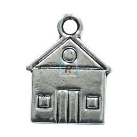 Base Colgante Zamak Casa de 16x12mm (Pack 50uds)