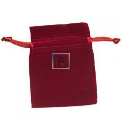 Bolsa Terciopelo Pequeña Roja (Pack 20uds)
