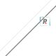 Flat Rubber Thread 10x2 mm. White