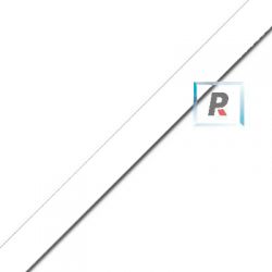 Cordón Vinilo Plano 10x2 Blanco (5m)