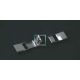 Steel terminal 10x1.5mm Bright