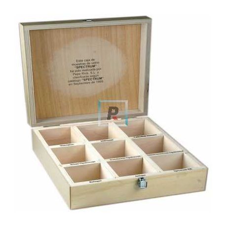 Caja de Madera para Muestras Spectrum