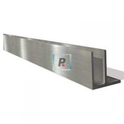Barra de Aluminio Glass U de 3m