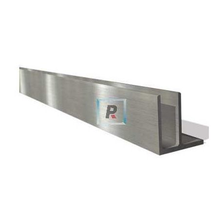 Barra de Aluminio Glass U de 3m