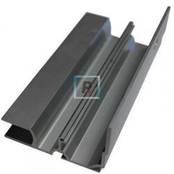 Perfil Vidrio Fijo Aluminio Anodizado 2m A40/60/80