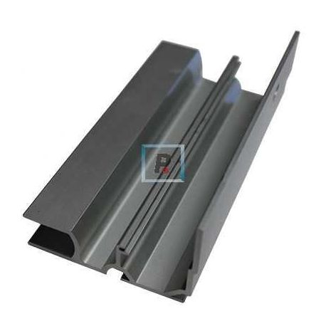 Perfil Vidrio Fijo Aluminio Anodizado 2,5m A40/60/80
