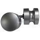 Juego Pomo Plastico Ø46mm Plata