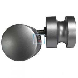 Juego Pomo Plastico Ø46mm Plata