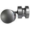 Juego Pomo Plastico Ø46mm Plata